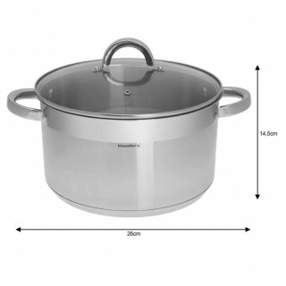 GARNEK Z POKRYWĄ 26cm KLAUSBERG KB-7127 7,5L Klausberg