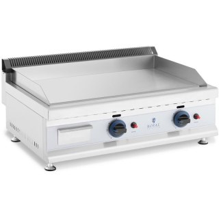 Grill gazowy podwójny gładki nastawny nierdzewny na gaz ziemny 2x 3.1 kW 0.02 bar 74.5 x 40 cm Royal catering