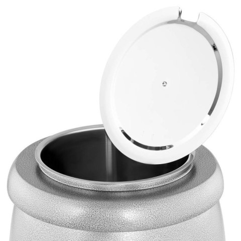 Kociołek termos do zupy elektryczny ze stali nierdzewnej cool-touch 400 W 10 l 35-80C srebrny Royal catering