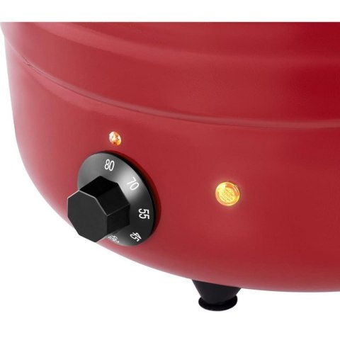 Kociołek termos na zupę elektryczny ze stali nierdzewnej cool-touch 400 W 10 l 35-80C czerwony Royal catering