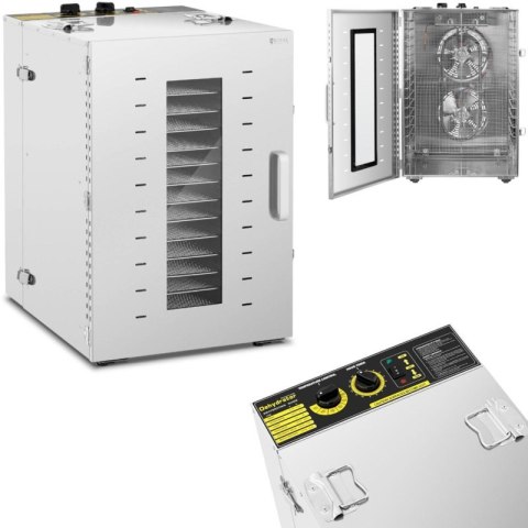 Przemysłowa suszarka do żywności ziół owoców grzybów 16 rusztów 1500 W Royal catering