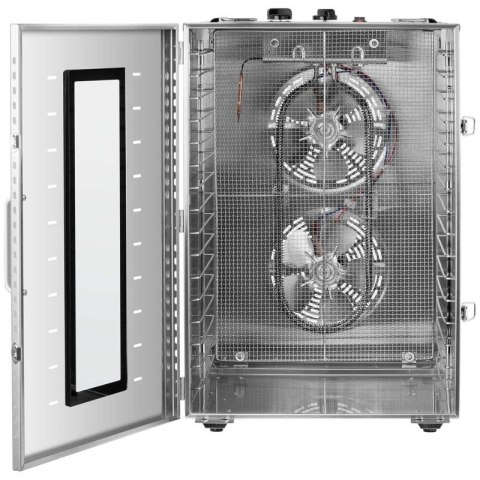 Przemysłowa suszarka do żywności ziół owoców grzybów 16 rusztów 1500 W Royal catering