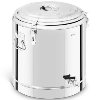 Termos cateringowy z kranem do transportu napojów stalowy 50L Royal catering