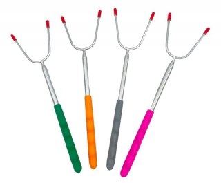 WIDELEC KIJ TELESKOPOWY DO OGNISKA PIECZENIA KIEŁBASEK 4 szt. Alpenburg