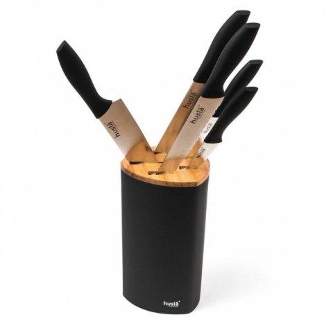 ZESTAW 5 NOŻY KUCHENNYCH W BLOKU HUSLA 73963 Husla