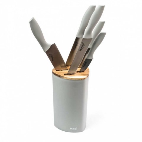 ZESTAW 5 NOŻY KUCHENNYCH W BLOKU HUSLA 73964 Husla