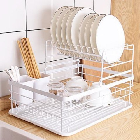 SUSZARKA DO NACZYŃ Z OCIEKACZEM I TACĄ E-8078 Elitehoff