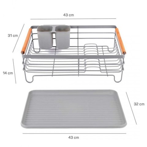 SUSZARKA DO NACZYŃ Z OCIEKACZEM I TACĄ E-8087 Elitehoff