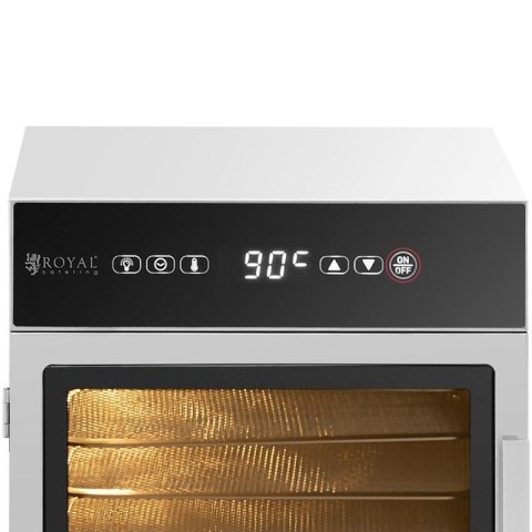 Suszarka spożywcza do grzybów owoców warzyw ziół 6 rusztów 30-90 C 500 W Royal catering