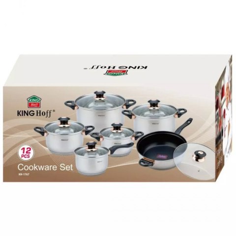 12 ELEMENTOWY ZESTAW GARNKÓW KINGHOFF KH-1767 Kinghoff