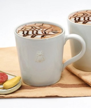 Abeille Kubek Ceramiczny Kremowy 400 ml La rochere