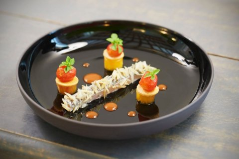 Talerz głęboki, 100 ml, czarny, Solid Revol