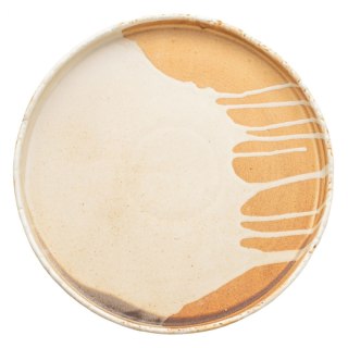 Talerz płaski, 28 cm, brązowo-kremowy, Samto Verlo