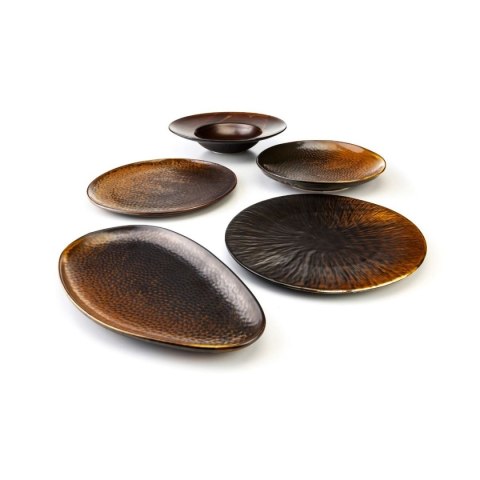 Talerz płaski, owalny, 33x18 cm, Fire Verlo