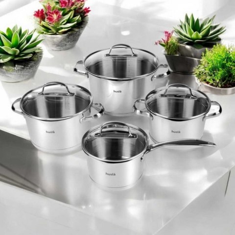 ZESTAW 8 ELEM. GARNKÓW STALOWYCH HUSLA BLOSSOM 73965 Husla