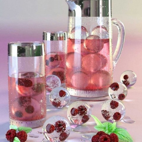 FORMA SILIKONOWA NA 6 KUL LODOWYCH DO DRINKÓW NAPOJÓW 3159 Brunbeste