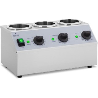 Podgrzewacz do butelek sosów na ciepło 3x 1L 40-90C 550W Royal catering