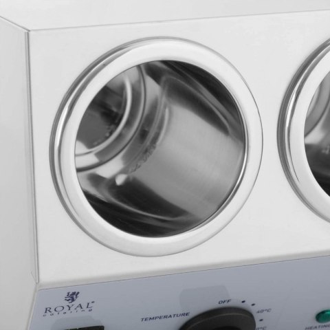 Podgrzewacz do butelek sosów na ciepło 3x 1L 40-90C 550W Royal catering