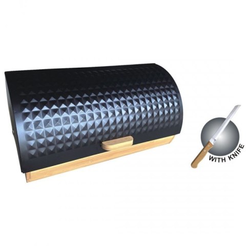 CHLEBAK BAMBUSOWY Z NOŻEM DO PIECZYWA 2773 CZARNY Brunbeste