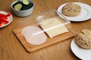 DESKA Z KLOSZEM DO PODAWANIA SERÓW WĘDLIN 2563 Brunbeste