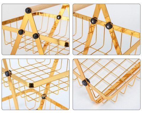 KOSZYK PIĘTROWY NA OWOCE PRZYPRAWY LOFT E-8180 Elitehoff