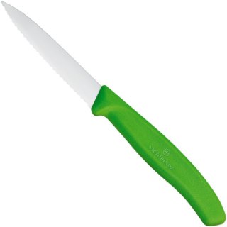 Nóż do jarzyn ząbkowany dł. 80/190 mm - zielony Victorinox