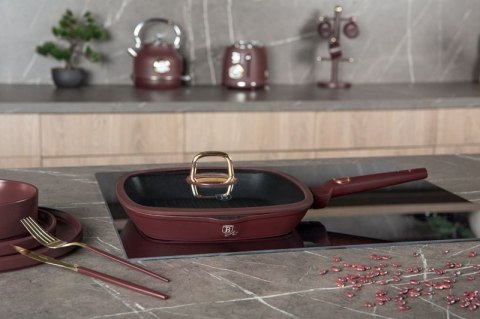 PATELNIA GRILLOWA TYTANOWA Z POKRYWĄ 28cm BERLINGER HAUS BH-8037 LEONARDO Berlinger haus