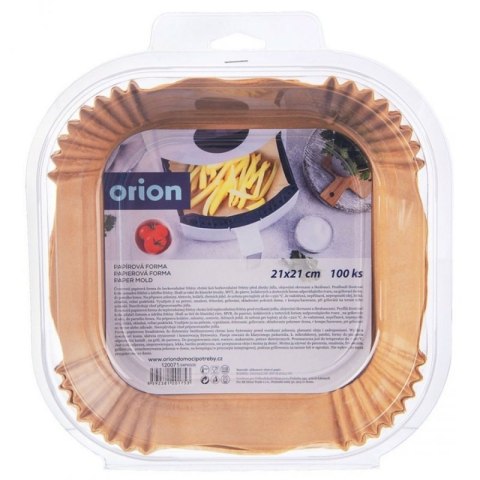 WKŁAD PAPIEROWY DO FRYTOWNICY 21x21cm 100szt. KWADRATOWY 120071 Orion