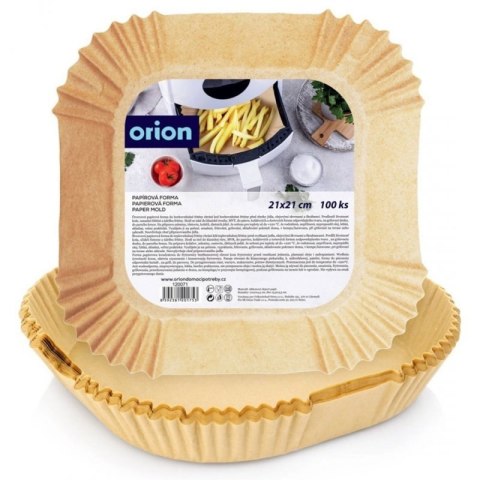 WKŁAD PAPIEROWY DO FRYTOWNICY 21x21cm 100szt. KWADRATOWY 120071 Orion