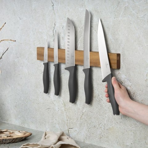 ZESTAW 5 NOŻY KUCHENNYCH Z LISTWĄ BERLINGER HAUS BH-2940 ANTRACIT Berlinger haus