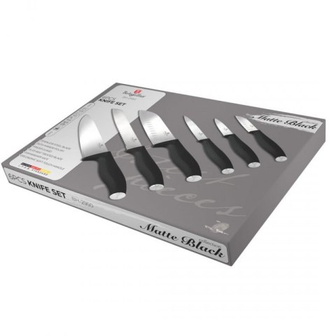 ZESTAW 6 NOŻY KUCHENNYCH BERLINGER HAUS BH-2950 MATTE BLACK Berlinger haus