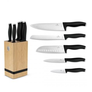 ZESTAW NOŻY BERLINGER HAUS BH-2971 MATTE BLACK W BLOKU BAMBUSOWYM Berlinger haus