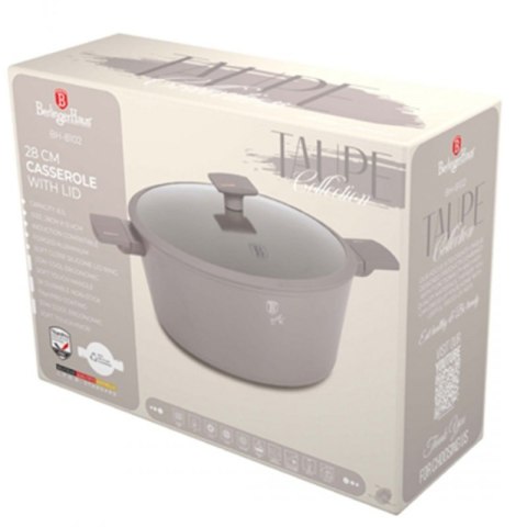 GARNEK TYTANOWY Z POKRYWĄ 28cm BERLINGER HAUS BH-8102 TAUPE Berlinger haus