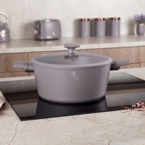 GARNEK TYTANOWY Z POKRYWĄ 30cm BERLINGER HAUS BH-8103 TAUPE Berlinger haus