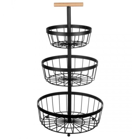 KOSZYK PIĘTROWY PATERA NA OWOCE 3 POZIOMY 3437 Brunbeste