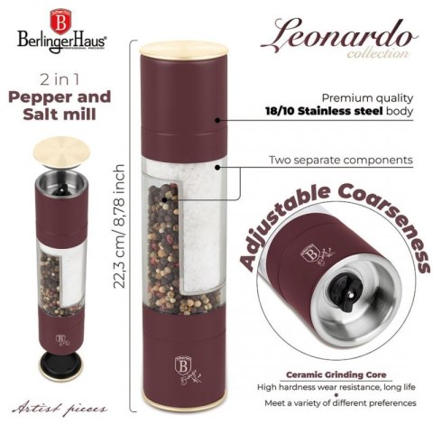 MŁYNEK DO PIEPRZU I SOLI BERLINGER HAUS BH-8581 LEONARDO Berlinger haus