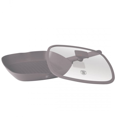 PATELNIA GRILLOWA TYTANOWA Z POKRYWĄ 28cm BERLINGER HAUS BH-8097 TAUPE Berlinger haus