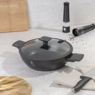 PŁASKI GARNEK TYTANOWY Z POKRYWĄ 30cm BERLINGER HAUS BH-8129 ANTRACIT Berlinger haus