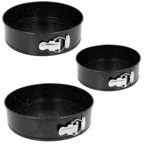 TORTOWNICE FORMY GRANITOWE DO PIECZENIA 3 SZT. 22/24/26 cm 1028 Brunbeste