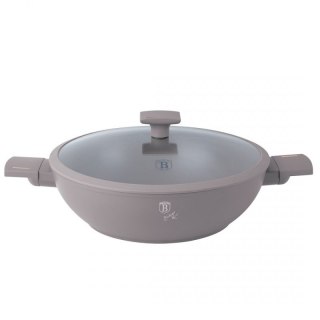 WOK TYTANOWY Z POKRYWĄ 30cm BERLINGER HAUS BH-8095 TAUPE Berlinger haus