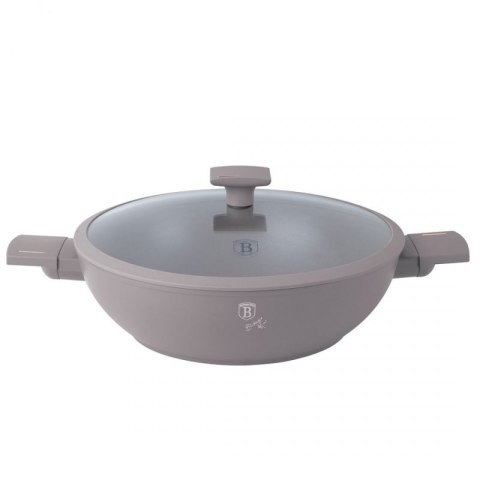 WOK TYTANOWY Z POKRYWĄ 30cm BERLINGER HAUS BH-8095 TAUPE Berlinger haus