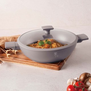 WOK TYTANOWY Z POKRYWĄ 30cm BERLINGER HAUS BH-8095 TAUPE Berlinger haus
