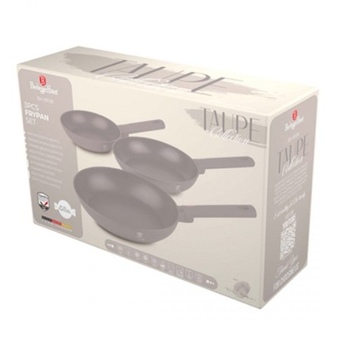 ZESTAW 3 PATELNI TYTANOWYCH BERLINGER HAUS BH-8108 TAUPE Berlinger haus