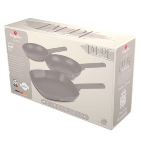ZESTAW 3 PATELNI TYTANOWYCH BERLINGER HAUS BH-8109 TAUPE Berlinger haus