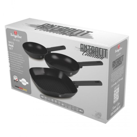 ZESTAW 3 PATELNI TYTANOWYCH BERLINGER HAUS BH-8139 ANTRACIT Berlinger haus