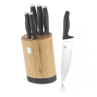 ZESTAW NOŻY BERLINGER HAUS BH-2672 ANTRACIT W BLOKU BAMBUSOWYM Berlinger haus