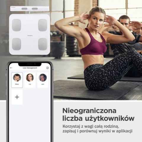 ANALITYCZNA WAGA ŁAZIENKOWA SMART IOS ANDROID KLAUSBERG KB-7853 Klausberg