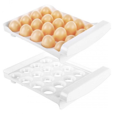 DWUPOZIOMOWY ORGANIZER POJEMNIK DO LODÓWKI NA 40 JAJEK 229164 Orion