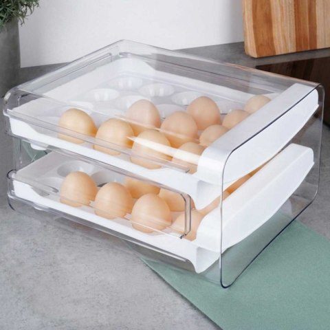 DWUPOZIOMOWY ORGANIZER POJEMNIK DO LODÓWKI NA 40 JAJEK 229164 Orion
