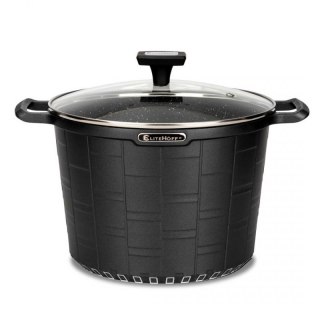 GARNEK GRANITOWY Z POKRYWĄ 24cm 6,5L E-7032 Elitehoff
